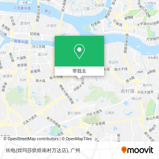 街电(煌玛莎烘焙南村万达店)地图