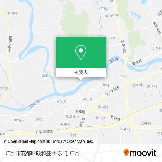 广州市花都区颐和盛世-东门地图