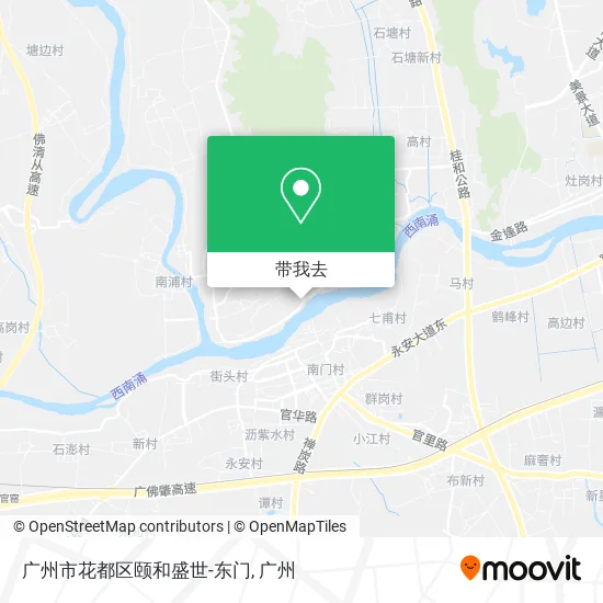 广州市花都区颐和盛世-东门地图