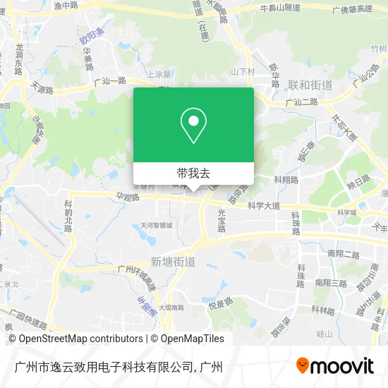 广州市逸云致用电子科技有限公司地图