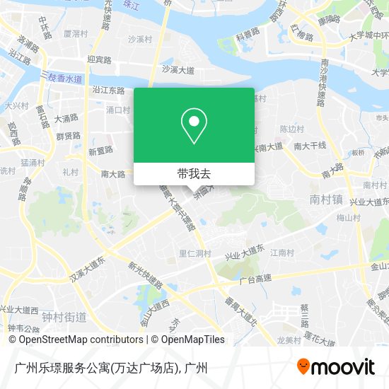 广州乐璟服务公寓(万达广场店)地图