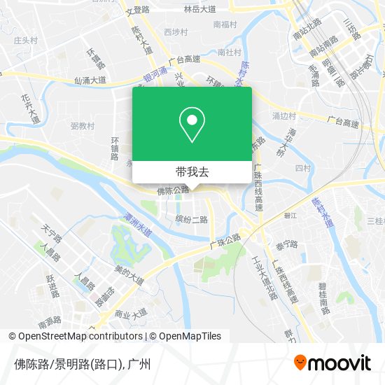 佛陈路/景明路(路口)地图