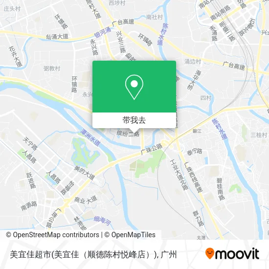 美宜佳超市(美宜佳（顺德陈村悦峰店）)地图