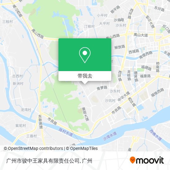 广州市骏中王家具有限责任公司地图