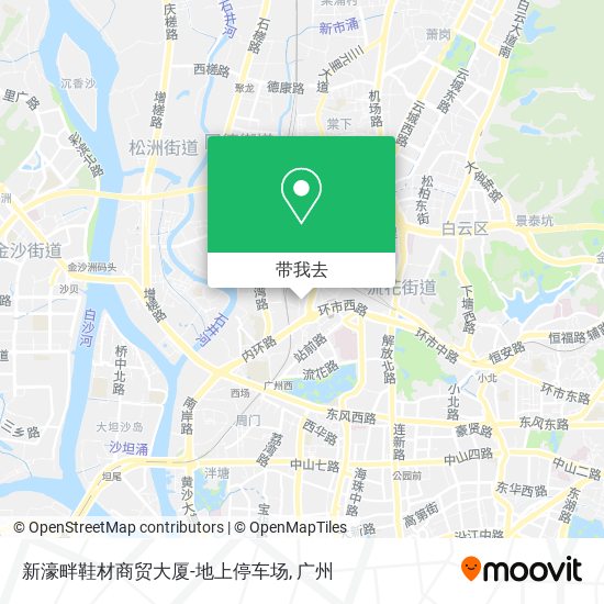 新濠畔鞋材商贸大厦-地上停车场地图