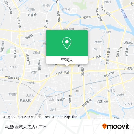 潮型(金城大道店)地图