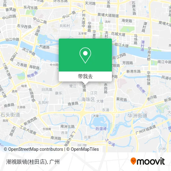 潮视眼镜(桂田店)地图