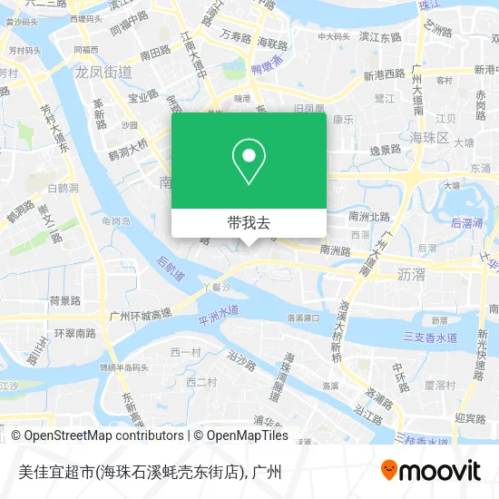 美佳宜超市(海珠石溪蚝壳东街店)地图