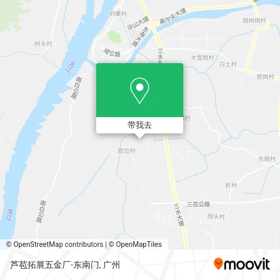 芦苞拓展五金厂-东南门地图