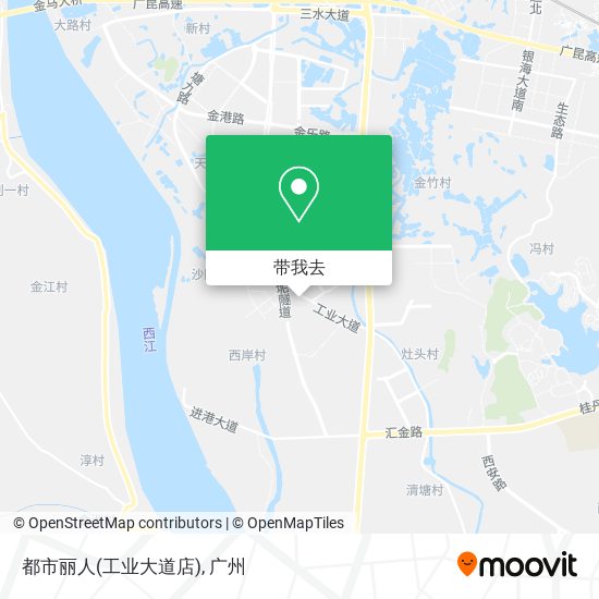 都市丽人(工业大道店)地图