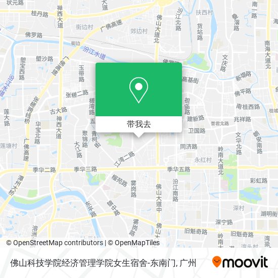 佛山科技学院经济管理学院女生宿舍-东南门地图