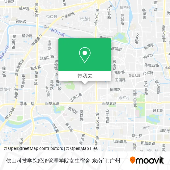 佛山科技学院经济管理学院女生宿舍-东南门地图