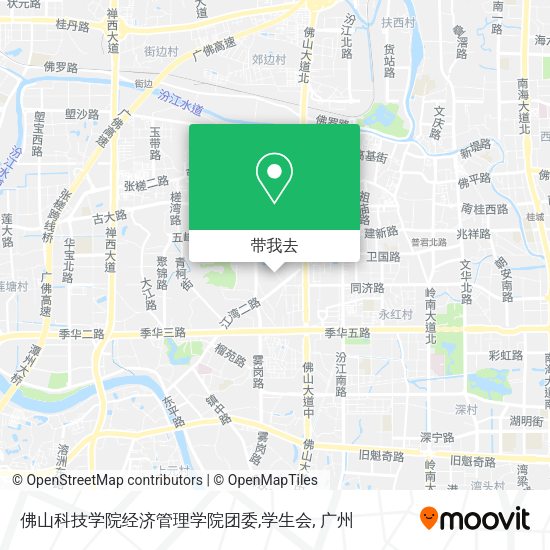 佛山科技学院经济管理学院团委,学生会地图