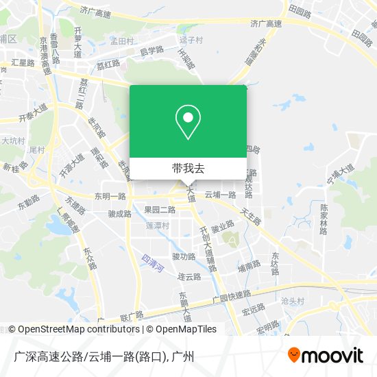 广深高速公路/云埔一路(路口)地图