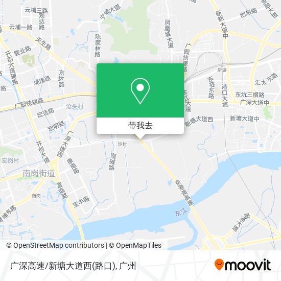 广深高速/新塘大道西(路口)地图