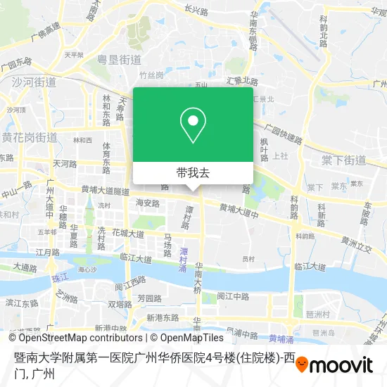 暨南大学附属第一医院广州华侨医院4号楼(住院楼)-西门地图