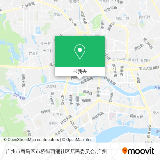 广州市番禺区市桥街西涌社区居民委员会地图