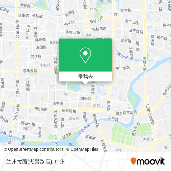 兰州拉面(湖景路店)地图