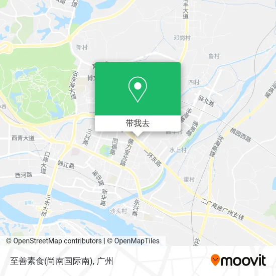至善素食(尚南国际南)地图