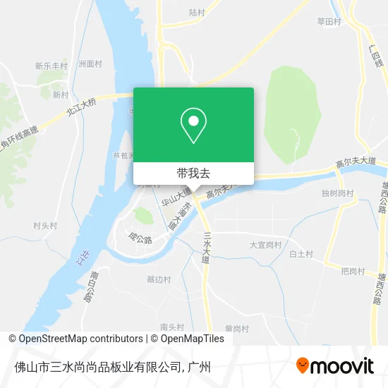 佛山市三水尚尚品板业有限公司地图