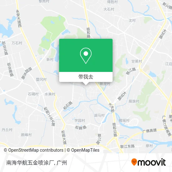 南海华航五金喷涂厂地图