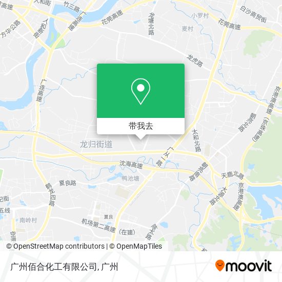 广州佰合化工有限公司地图