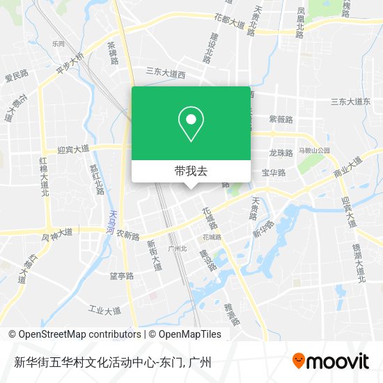 新华街五华村文化活动中心-东门地图