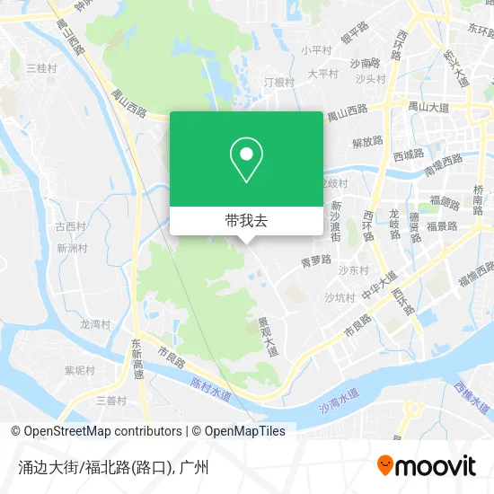 涌边大街/福北路(路口)地图