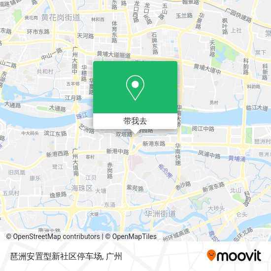 琶洲安置型新社区停车场地图