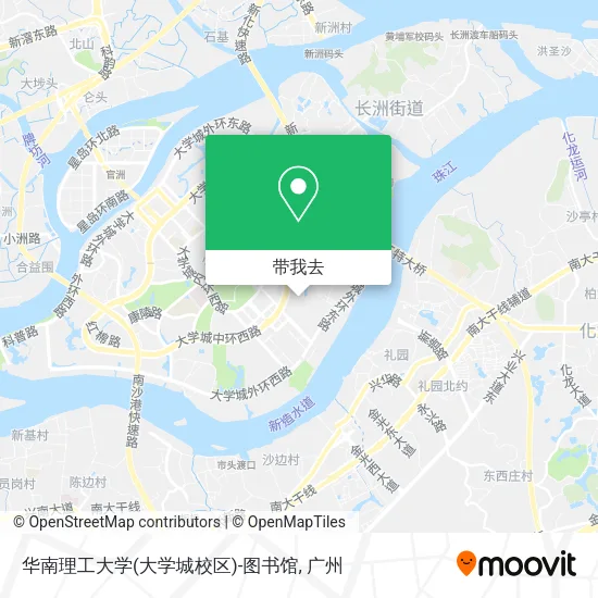 华南理工大学(大学城校区)-图书馆地图