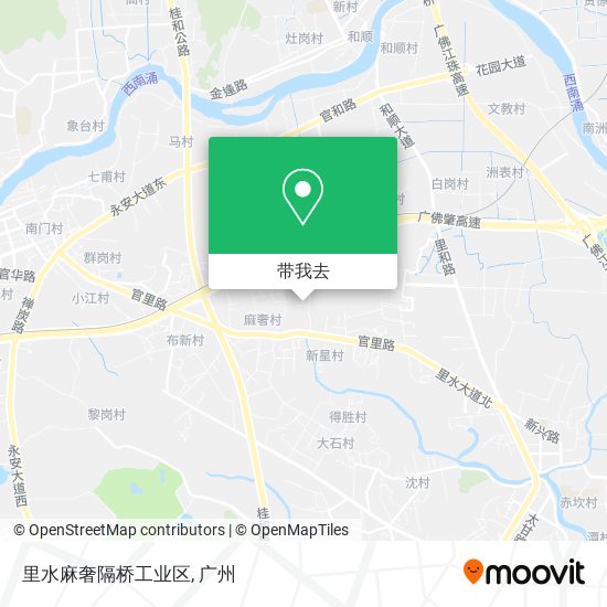 里水麻奢隔桥工业区地图