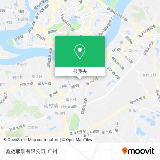 鑫德服装有限公司地图