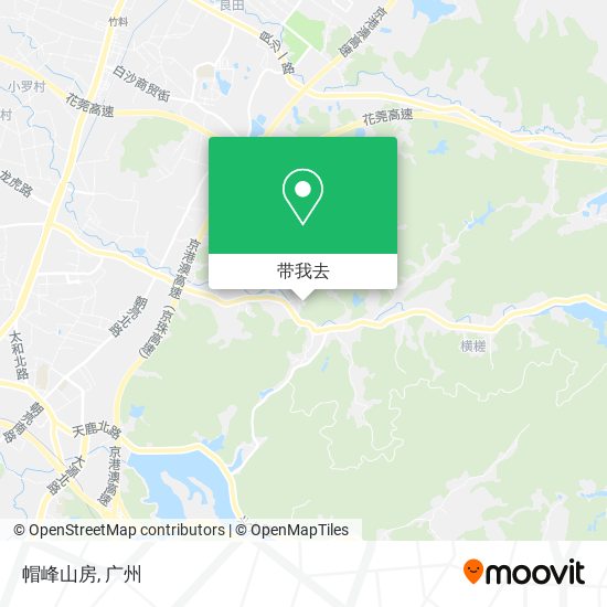 帽峰山房地图