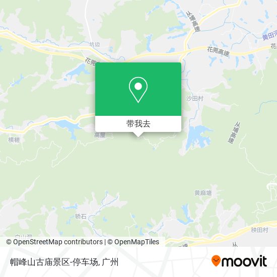 帽峰山古庙景区-停车场地图