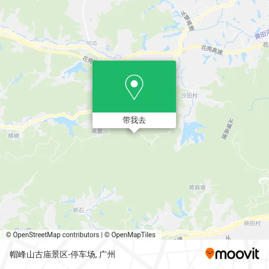 帽峰山古庙景区-停车场地图