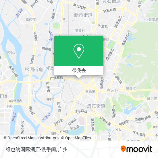 维也纳国际酒店-洗手间地图