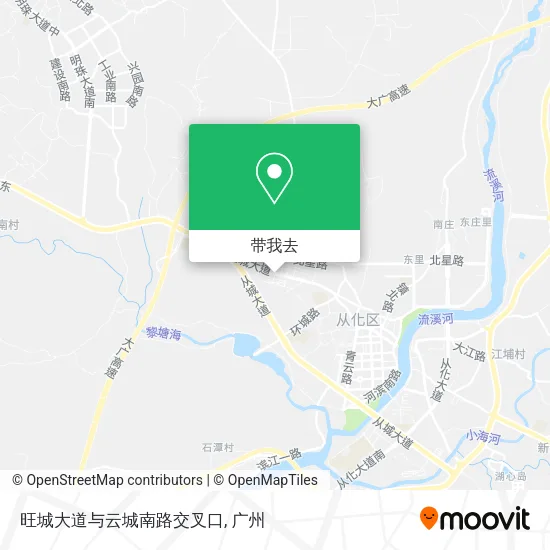 旺城大道与云城南路交叉口地图