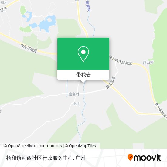 杨和镇河西社区行政服务中心地图