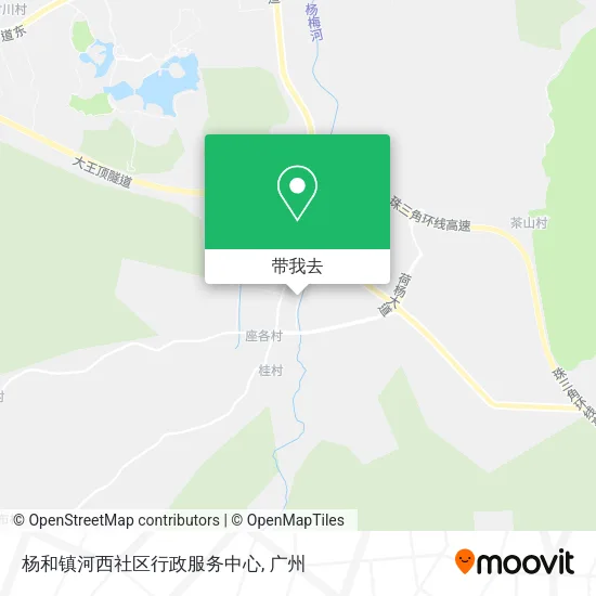 杨和镇河西社区行政服务中心地图