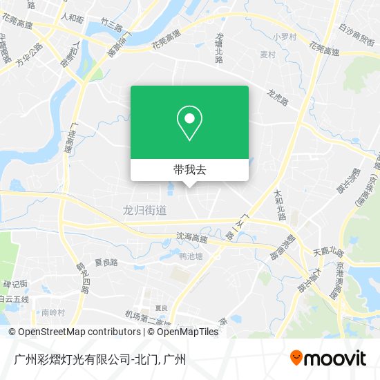 广州彩熠灯光有限公司-北门地图