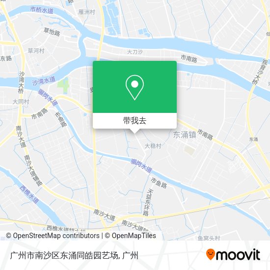 广州市南沙区东涌同皓园艺场地图