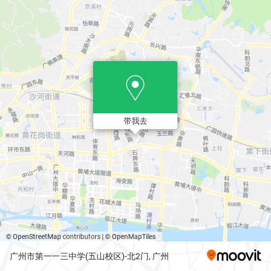 广州市第一一三中学(五山校区)-北2门地图