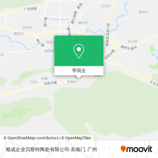 顺成企业贝斯特陶瓷有限公司-东南门地图