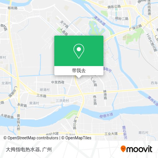 大拇指电热水器地图