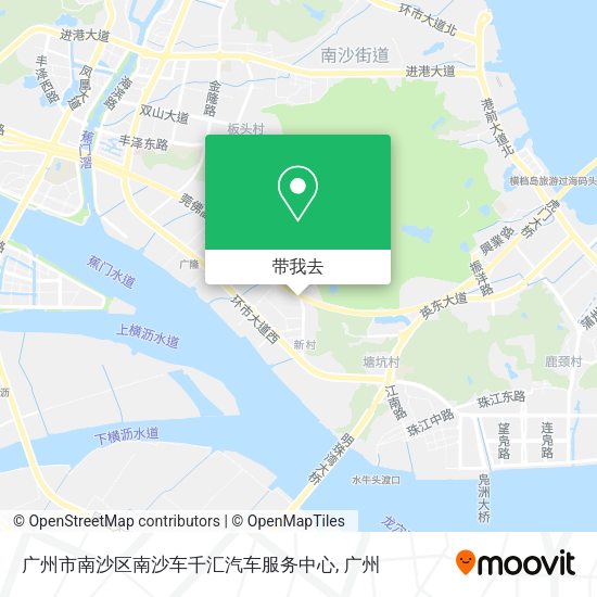 广州市南沙区南沙车千汇汽车服务中心地图