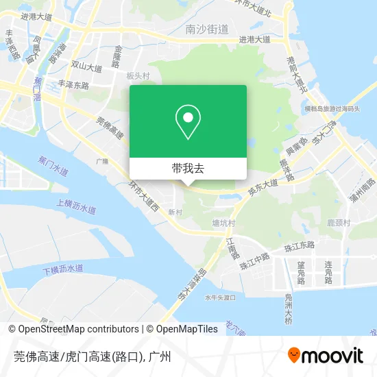 莞佛高速/虎门高速(路口)地图