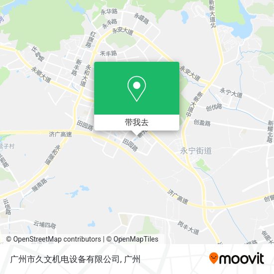 广州市久文机电设备有限公司地图