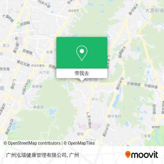 广州泓瑞健康管理有限公司地图