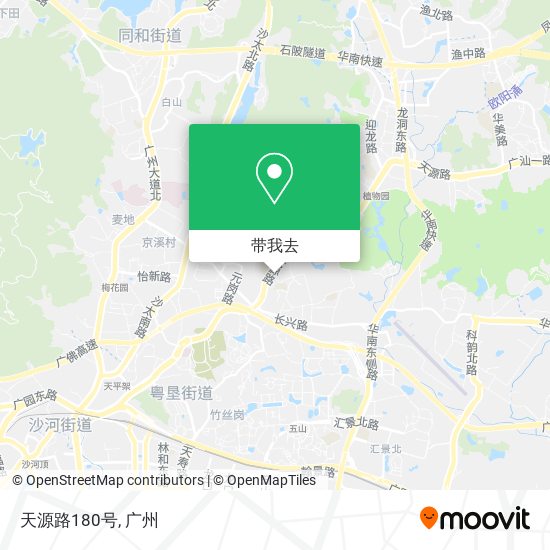 天源路180号地图