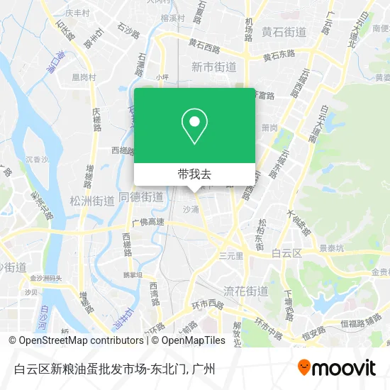 白云区新粮油蛋批发市场-东北门地图